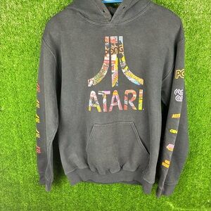 Black Graphic Hoodie Sweater